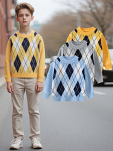 Load image into Gallery viewer, Plaid Trio Knit Pullovers
