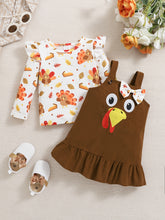 Load image into Gallery viewer, Baby Girls’ Thanksgiving 2-Piece Outfit Set
