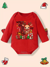 Load image into Gallery viewer, Baby Girl “My 1st Christmas” Winter Romper
