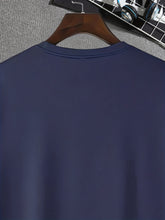 Load image into Gallery viewer, Men’s Geometric Appliqué Crew-Neck T-Shirt
