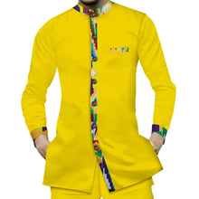 Load image into Gallery viewer, Casual 100% Cotton Men%27S+Shirts African Clothes Dashiki Kente Patchwork Print Shirt Tops Bazin Riche African Men Shirts Only
