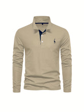 Load image into Gallery viewer, Embroidered Polo Long Sleeve Top
