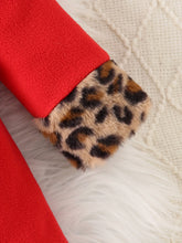 Load image into Gallery viewer, Girls’ Cozy Leopard-Print Fleece Hooded Winter Jacket
