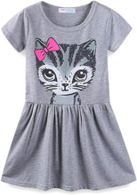 Load image into Gallery viewer, Little Girls Cotton Dresses Holiday Cute Cartoon Prints
