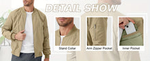 Load image into Gallery viewer, Lightweight Men's Windbreaker Bomber Jacket
