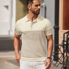 Load image into Gallery viewer, Striped Slim Polo
