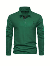 Load image into Gallery viewer, Embroidered Polo Long Sleeve Top
