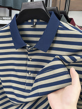 Load image into Gallery viewer, Striped Pocket Polo
