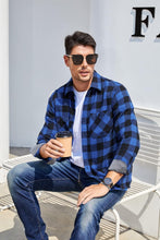 Load image into Gallery viewer, Mens Button down Shirts Regular Fit Long Sleeve Casual Plaid Flannel Shirt
