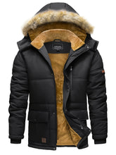 Load image into Gallery viewer, Men’s Heavy-Duty Windproof Winter Parka with Detachable Hood
