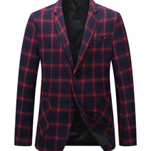 Load image into Gallery viewer, Plaid Summer Woven Blazer
