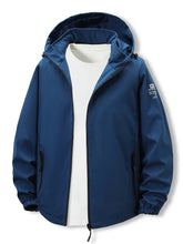 Load image into Gallery viewer, Men’s Lightweight Korean-Style Hooded Windbreaker – 3-Piece Set
