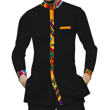 Load image into Gallery viewer, Casual 100% Cotton Men%27S+Shirts African Clothes Dashiki Kente Patchwork Print Shirt Tops Bazin Riche African Men Shirts Only
