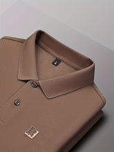 Load image into Gallery viewer, Embossed Alpha Knit Polo
