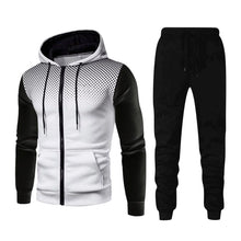 Load image into Gallery viewer, Men&#39;S 2 Piece Sweatsuits Full Zip up Hoodie and Jogger Sweatpant Athletic Set Two Piece Casual Sport Tracksuit
