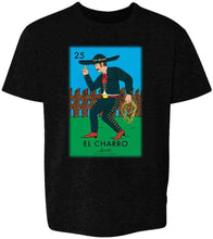 Load image into Gallery viewer, El Charro Cowboy Loteria Card Mexican Bingo Baby Toddler Kids Girl Boy T-Shirt
