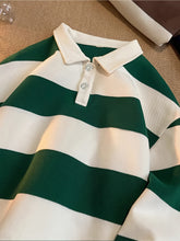 Load image into Gallery viewer, Stripe Knit Polo Layer
