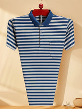 Load image into Gallery viewer, Striped Pocket Polo

