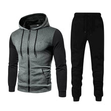 Load image into Gallery viewer, Men&#39;S 2 Piece Sweatsuits Full Zip up Hoodie and Jogger Sweatpant Athletic Set Two Piece Casual Sport Tracksuit
