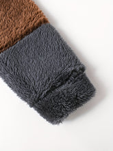 Load image into Gallery viewer, Color-Block Fleece-Lined Winter Hooded Jacket
