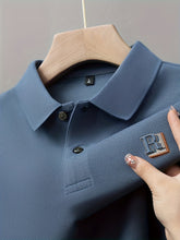 Load image into Gallery viewer, Embossed Alpha Knit Polo
