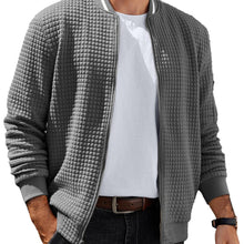 Load image into Gallery viewer, ELESOL Waffle Knit Bomber Jacket
