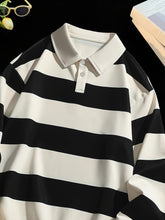 Load image into Gallery viewer, Stripe Knit Polo Layer
