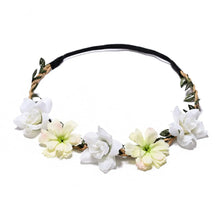 Load image into Gallery viewer, 6 PCS Flower Crown for Women Girls Flower Headbands Flower Girl Headpiece Bride Bridesmaid Wedding Headdress Boho Flower Head Ba
