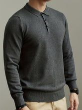 Load image into Gallery viewer, Button Lapel Knit Pullover

