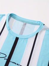 Load image into Gallery viewer, Men’s Casual Geometric Appliqué Short-Sleeve T-Shirt
