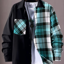 Load image into Gallery viewer, Plaid Button Cardigan Jacket
