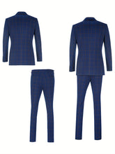 Load image into Gallery viewer, Plaid Double Trio Suit
