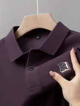 Load image into Gallery viewer, Embossed Alpha Knit Polo
