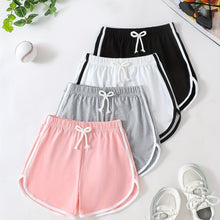 Load image into Gallery viewer, Girls Knit Athletic Shorts Set
