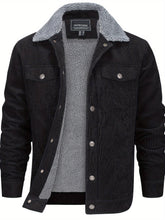Load image into Gallery viewer, Sherpa-Lined Corduroy Winter Jacket
