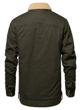 Load image into Gallery viewer, Men’s Cotton Cargo Winter Jacket
