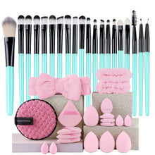 Load image into Gallery viewer, Makeup Brushes Set Premium Synthetic Kabuki Foundation Concealers Powder Blush Blending Face Eye Shadows Brush Set
