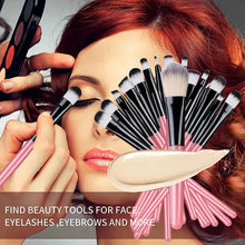Load image into Gallery viewer, Makeup Brushes Set Premium Synthetic Kabuki Foundation Concealers Powder Blush Blending Face Eye Shadows Brush Set
