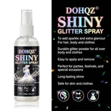 Load image into Gallery viewer, Festival Glitter Spray 100ml Silver Sparkle Body Paint for Weddings, NYE, Costume Party, Stage Performance, SFX Makeup - Washabl
