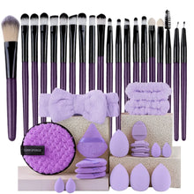 Load image into Gallery viewer, Makeup Brushes Set Premium Synthetic Kabuki Foundation Concealers Powder Blush Blending Face Eye Shadows Brush Set
