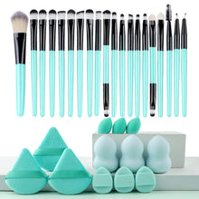 Load image into Gallery viewer, Makeup Brushes Set Premium Synthetic Kabuki Foundation Concealers Powder Blush Blending Face Eye Shadows Brush Set
