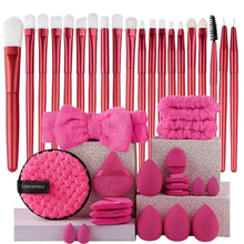 Load image into Gallery viewer, Makeup Brushes Set Premium Synthetic Kabuki Foundation Concealers Powder Blush Blending Face Eye Shadows Brush Set
