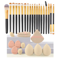 Load image into Gallery viewer, Makeup Brushes Set Premium Synthetic Kabuki Foundation Concealers Powder Blush Blending Face Eye Shadows Brush Set
