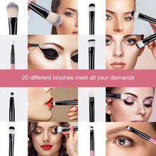 Load image into Gallery viewer, Makeup Brushes Set Premium Synthetic Kabuki Foundation Concealers Powder Blush Blending Face Eye Shadows Brush Set
