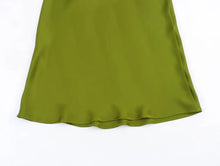 Load image into Gallery viewer, HH Skirts For Women 2024 Summer Solid Satin Sheath Long Skirt Female Show Curve Beach Outfits For Woman Mermaid Skirts

