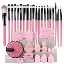 Load image into Gallery viewer, Makeup Brushes Set Premium Synthetic Kabuki Foundation Concealers Powder Blush Blending Face Eye Shadows Brush Set
