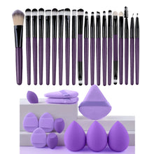 Load image into Gallery viewer, Makeup Brushes Set Premium Synthetic Kabuki Foundation Concealers Powder Blush Blending Face Eye Shadows Brush Set
