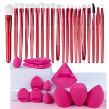 Load image into Gallery viewer, Makeup Brushes Set Premium Synthetic Kabuki Foundation Concealers Powder Blush Blending Face Eye Shadows Brush Set
