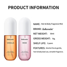Load image into Gallery viewer, Perfume  for Men Women Use For Skin Body &amp; Hair Fragrance Mist Luxury Long Lasting Perfume Collection Vanilla and Rose
