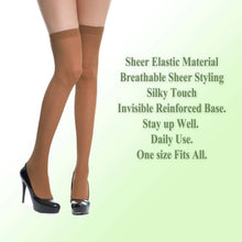 Load image into Gallery viewer, Sheer Over Knee Nylon Stockings
